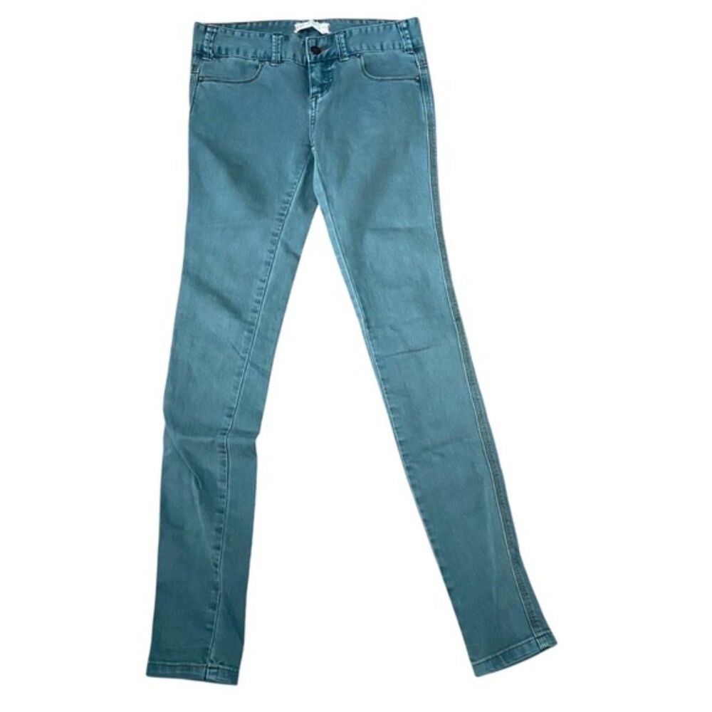 Free People Stretch Olive Green 4 Pocket skinny Jeans Size 24